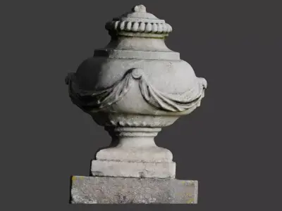 Old Stone Ornament 3D model
