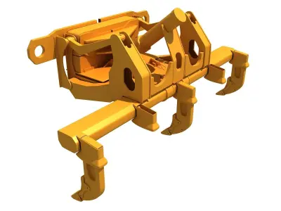 Excavator Fork Bucket 3D model