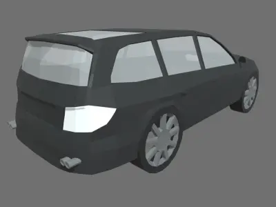Low Poly Car 02 Low-poly 3D model