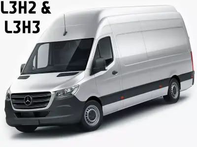 Mercedes Sprinter 2018 long L2H3 L3H2 L3H3 3D model