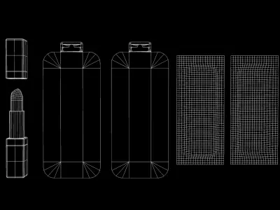 Card 04 Batton Red 3D model