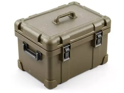 Rugged Tactical Storage Case Low-poly 3D model