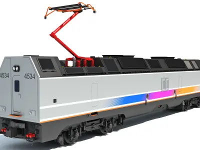 NJ Transit Locomotive Train 3D model