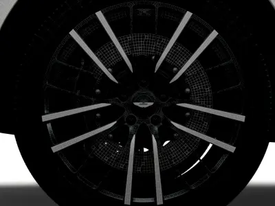 Aston Martin DBX 707 2023 wheel 3D model