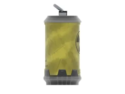 Futuristic Atomic Grenade Low-poly 3D model