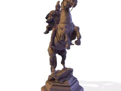 The General s Charge Sculpture 3D print model