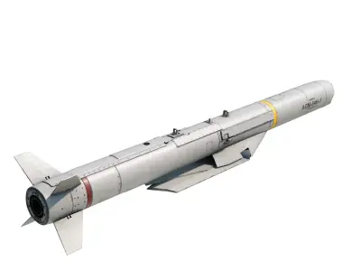 AGM-84H-K SLAMER Air-to-Ground missile 3D model