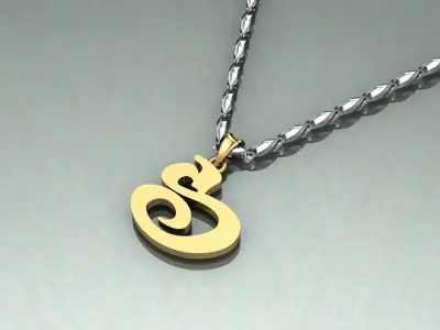 Pendant S-s1 3D print model