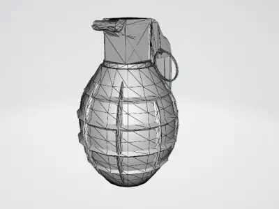 M75 Hand Grenade Low-poly 3D model