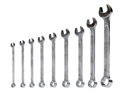 Combination Spanner Set 3D model