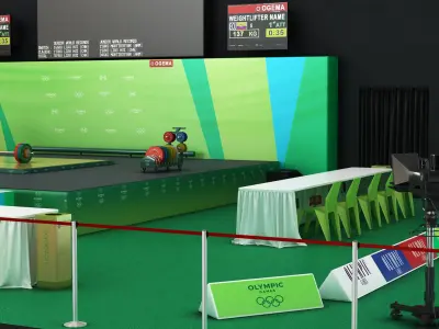  Weigtlifting Training and Arena Collection 