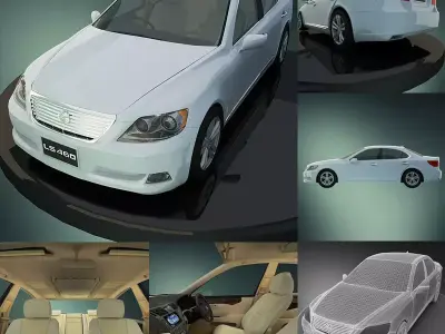 LEXUS460 suzuki sedan 3D model