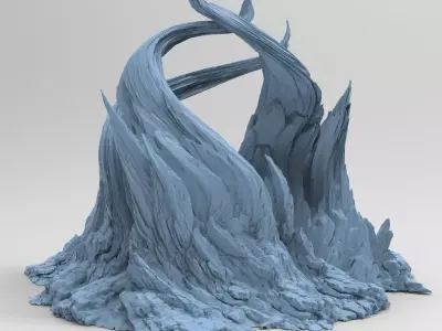 Spiral Mountain 2 3D model