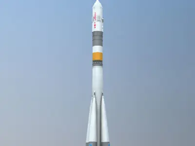 Soyuz FG Rocket 3D model