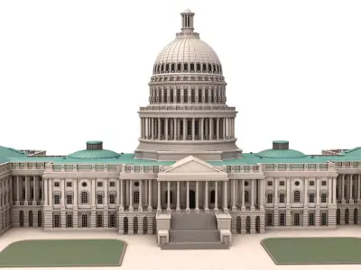 United States Capitol 3D model purchase