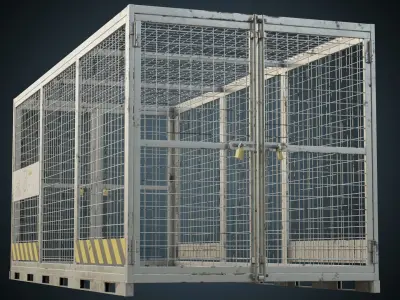 Cage 3B Low-poly 3D model