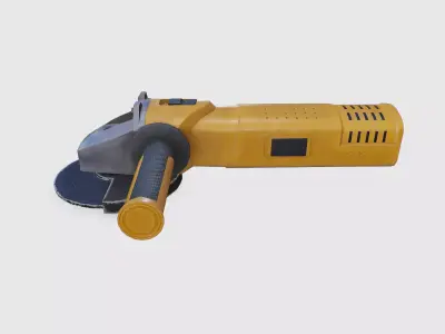 Angle Grinder Low-poly PBR  Low-poly 3D model