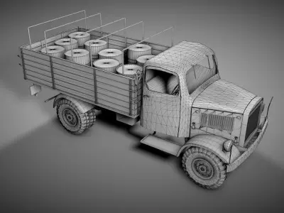 Rusty Truck 3D model