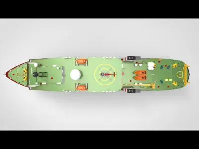 Research Ship 3D model