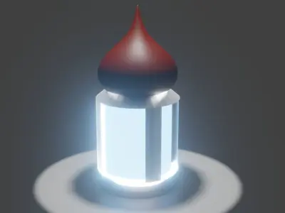 LAMP BLUE FREE 3D model