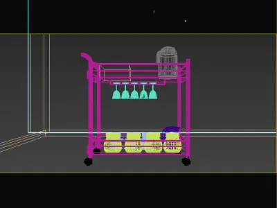 Serving Trolley 3D model