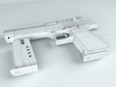 Pistol Desert Eagle 357 Magnum 3D model