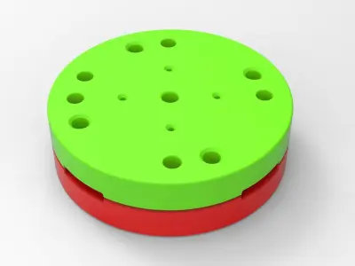 Mold for diecast military truck tire 7 Scale 1 to 25 3D print model