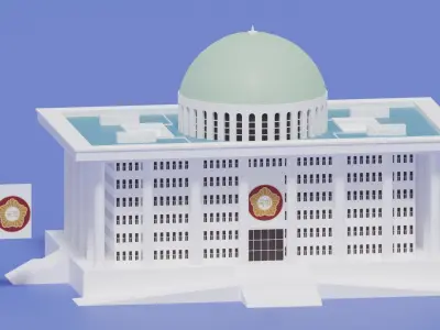 Korea National Assembly Proceeding Hall Seoul 3D model