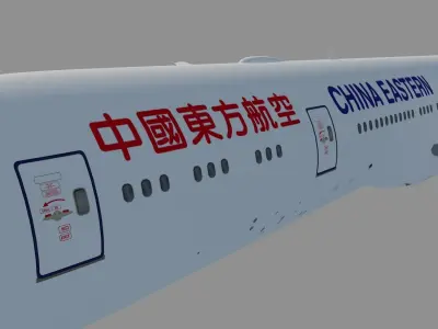 Boeing 777-300ER 3D model get