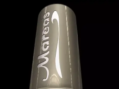 Rotating Ad Cylinder Free 3D model