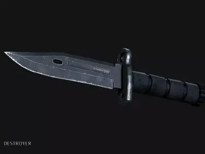 Tactical Knife 3D model purchase