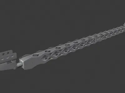 STEEL LADDER BAR 3D model