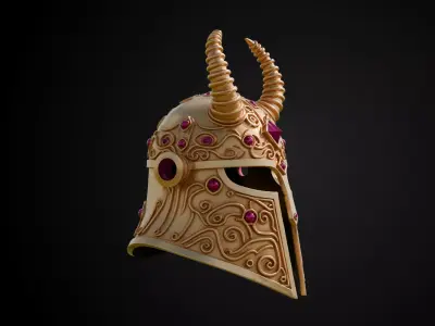 Stylized Persian Helmet - Shahs Glory 3D print model