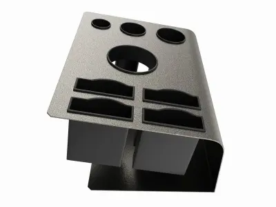 Hair Salon Rack Tool Holder Organizer 3D model