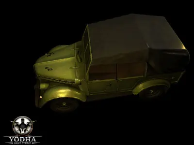 Military Combat Vehicle Low-poly 3D model