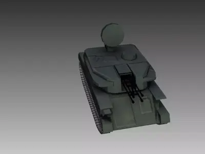 ZSU-23-4 star wars tank Low-poly 3D model