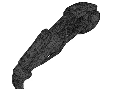 Futuristic Cybernetic Arm 3D Model 3D model