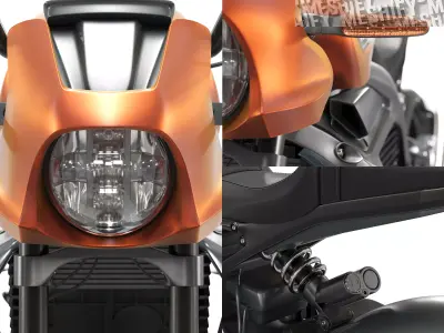LiveWire Electric Motorcycle 3D model