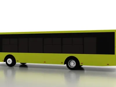 Bus Bogdan A70110 Low Low-poly 3D model
