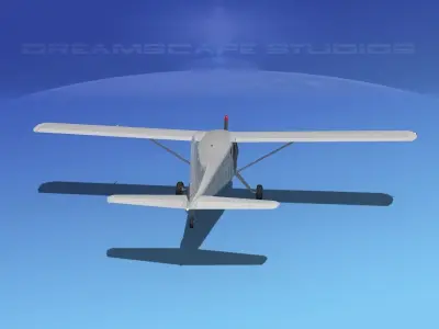Dehaviland DH-2 Bare Metal 3D model
