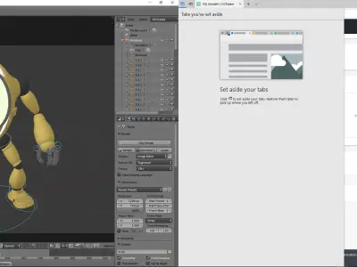 Custom Rigged Mech Low-poly 3D model