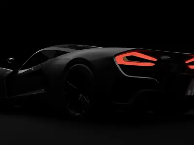 Hennessey f5 Free low-poly 3D model