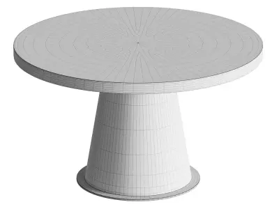Claudine 53 Round Dining Table 3D model