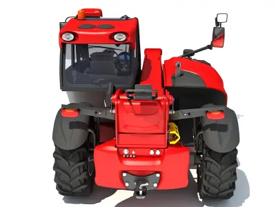 Telescopic Terrain Telehandler 3D model