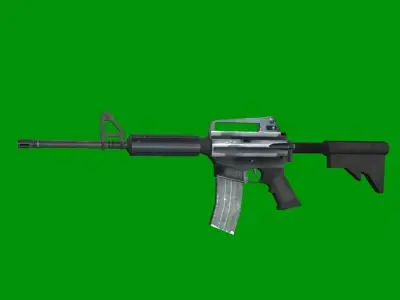 m40 gun Low-poly 3D model