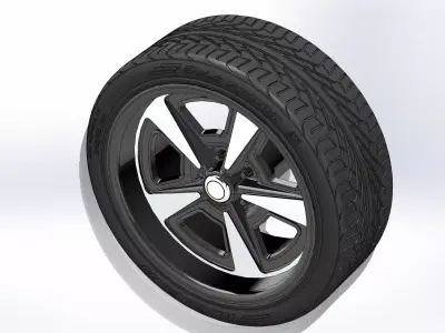 Custom wheels US Mags TransAm for your scale model 3D print model