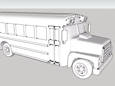School Bus 3D print model