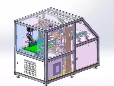 Fully Automatic Diaper and Sanitary Pad Packaging Machine 3D model