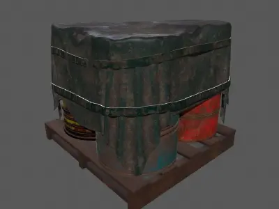 Military Material Low-poly 3D model order