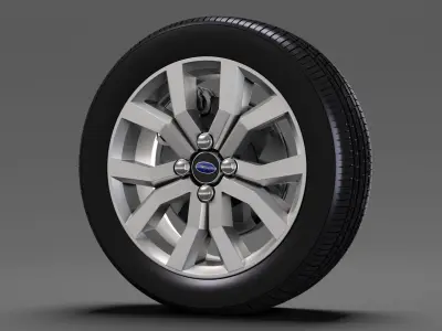 Subaru Justy RS wheel 2017 3D model